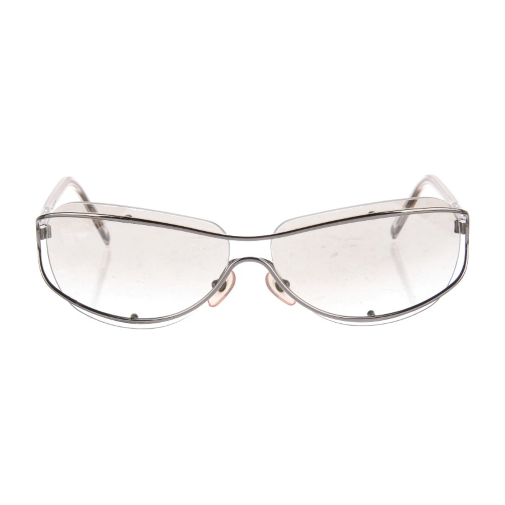 Chanel interlocking CC logo shield sunglasses